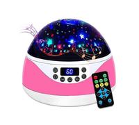 Night Light with Music & Timer, Star Light Projector - Sound Machine for Baby Sleeping, Birthday Gifts for Girls Boys 1-6-12, Remote Control