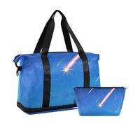 Night Meteor Sac fourre-tout pliable avec sangle réglable pour randonnée, Météore nocturne, 1 size