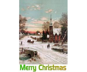 Night Of The Living Dead: 16x9 Widescreen TV.: Greeting Card: Merry Christmas