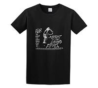 Night of The Living Dead Fear Poster Horror Poster Cult Movie Zombie Unisex 100% Cotton Short-Sleeve T-Shirts Black XL