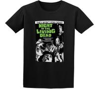Night of The Living Dead Zombie B Movie Horror Romero T Shirt Men's Unisex Tee Black L