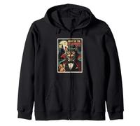 Night of The Vampurr Chat Effrayant Vampire Halloween Ghoul Sweat à Capuche