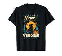 Night of The Werecorgi Retro Halloween Corgi Horreur Art T-Shirt