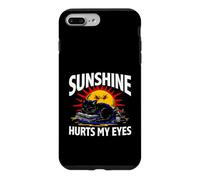 Night Owl Introvert Sunshine Hurts My Eyes Funny Black Cat Coque pour iPhone 7 Plus/8 Plus