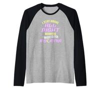 Night Owl, Je Reste éveillée Toute la Nuit, inquiète, Attrape l'insomnie Manche Raglan
