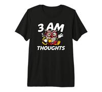Night Owl Overthinker 3 AM Thoughts Coffee T-Shirt Haut de Gamme