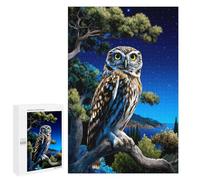 Night Owl Perch Puzzle 1000 Pièces Educa Jouet en Bois Cadeau Unique Décoration Intérieure Jeu Éducatif Challenge Toy Adultes Et Enfants À Partir De 14 Ans 1000 PCS