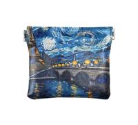 Night Paris Starry Sky Porte-monnaie en cuir PU pour femme fille homme