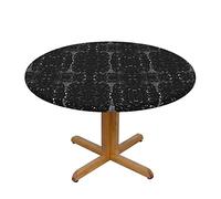Night Paris Tour Eiffel Housse de table ronde élastique imperméable et anti-pollution qui donne à votre table un look