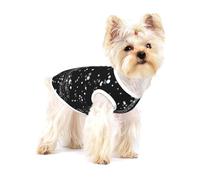 Night Paris Tour Eiffel Imprimé Petit Chien Vêtements Pet Gilet, Coton Doux Sans Manches T-shirts Respirant Pet Tank Top Vêtements Pour Chiots Et Chats