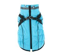 Night-Reflective Shoulder Straps Warm Fleece Cotton Medium Large Dogs Winter Coat for Bulldogs Beagles Shiba Inus,Un,M.