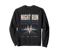 Night Run Frequency Runner Music BPM Bass Pace Sweatshirt