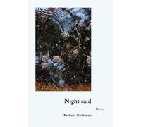 Night said Poems - Barbara Rockman - UNM Press - ebook (ePub) - Livre