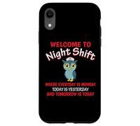 Night Shift Nurse Owls Funny Nursing RN LPN CNA Women Coque pour iPhone XR