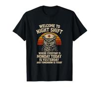 Night Shift Nurse Owls Funny Nursing RN LPN CNA Women T-Shirt