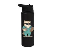 Night Shift Owl Nurse W ppreciation Funny Nurse Nurse Stainless Steel Insulated Water Bottle