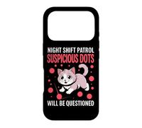 Night Shift Patrol Suspicious Dots Will BE Questioned Coque pour iPhone 17 Pro