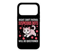 Night Shift Patrol Suspicious Dots Will BE Questioned Coque pour iPhone 17 Pro Max