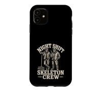 Night Shift Squelette Crew Halloween Drôle Coque pour iPhone 11