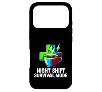 Night Shift Survival Mode Nurse Medical Coffee Coque pour iPhone 17 Pro