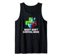 Night Shift Survival Mode Nurse Medical Coffee Débardeur