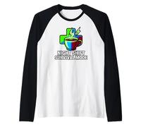 Night Shift Survival Mode Nurse Medical Coffee Manche Raglan