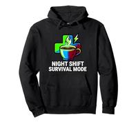 Night Shift Survival Mode Nurse Medical Coffee Sweat à Capuche