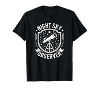 Night Sky Observer Telescope Astronomie Observateur Etoiles T-Shirt