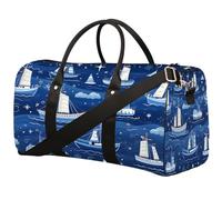 Night Sky Sac de sport pliable avec bretelles pour bateau à voile