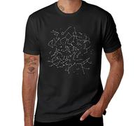 Night Sky T-Shirt Animal Print Shirt for Boys t Shirt Men's Black M
