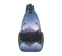 Night Sky With Milky Way Fashion Cross Chest Bag Diagonally Adjustable Straps High Capacity Sport Travel Work Daily Use, Noir , Taille unique