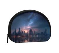 Night Skyline Sac de rangement portable avec coquillages imprimés, durable et portable, Noir , Taille unique, Trousse de toilette