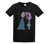 Night Spread Unisex 100% Cotton Short-Sleeve T-Shirts Black XL