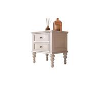 Night Stands Country Bois Massif Table de Chevet Blanc Armoire de Rangement Salon Pastoral Armoire latérale Chambre à coucher Table de chevet
