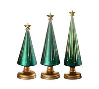 Night Starry Christmas Tree - Christmas Ornaments | 3 Pieces Chriistmas Tree Resin Decoration | Holiday Party Supplies for Bedroom Living Room Apartment Dormitory School Classroom Car Home