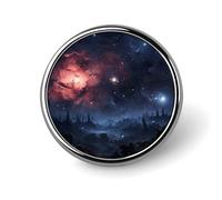 Night Stars Épinglette ronde fantaisie pour femme Boutons et épingles en métal Broche mignonne Broche rétro Pinback Badge Mode Épingles pour chapeau, sacs à dos, cravate, costume, accessoire de fête