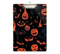 Night Trunk Or Treat Hallowwen Presse-papiers Taille légale Planche rigide pour femmes légales Basketball entraîneurs Taille 9 x 12