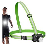 Night Visibility Gear - Powerful Battery Operated Torso Strobe for Jogging | Ultra Bright Shine with Swivel Head & Five Flash Settings for Exercise, Trekking, Bicycling and Evening Commuting