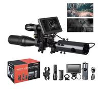 Night Vision Goggles NightVision Scope, 850nm Digital Scope Camera for Hunting, 4.3 inch Screen, View 200m in Night, for 35-45mm Eyepiece Scope