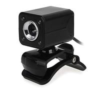 Night Vision HD Rotatable Practical and Durable PC USB Webcam Type 4 LED ABS Computer with Microphone