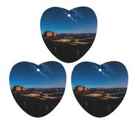 Night Western Style Lot de 3 désodorisants à suspendre pour voiture, maison, bureau Blanc