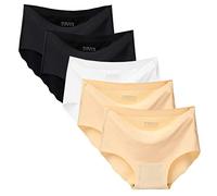 Nightease Culottes de sous-vêtements sans Coutures pour Femmes Lot de 5 pièces Seamless No Show Slips (Multi1, l)