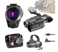 NIGHTFOX Arctic Thermal Monoculaire vision nocturne monté sur tête ou casque Caméra thermique à faible latence 50 fps Étanche IP65 FOV 24° Résolution 256 x 192