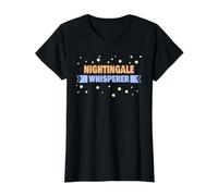 Nightingale Whisperer - Rossignol drôle T-Shirt Graphique avec Valeur, Femme, Noir, S