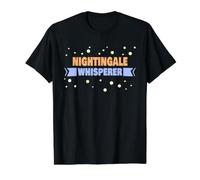 Nightingale Whisperer - Rossignol drôle T-Shirt Graphique avec Valeur, Homme, Noir, M