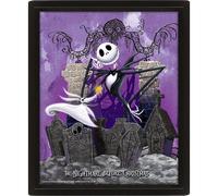 Nightmare Before Christmas Cadre 3d-Graveyard