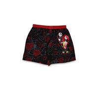 Nightmare Before Christmas Jack and Sally Men's Heart Boxer Shorts Underwear (X-Large, Multicolor)