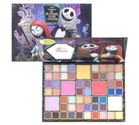 Nightmare Before Christmas Palette d'ombres à yeux 55 bien avec miroir, maquillage pour filles et adolescents, couleurs scintillantes et mates, par Townley Girl