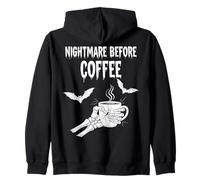Nightmare Before Coffee Halloween Humor Sweat à Capuche