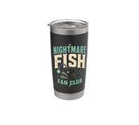 Nightmare Fish Fan Club Humor Deep Sea Nerd Quote Gobelet isotherme en acier inoxydable double paroi